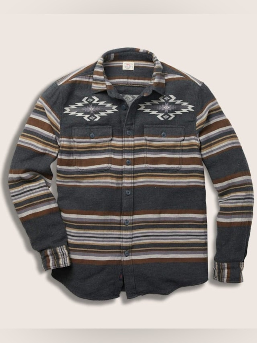 Faherty Doug Good Feather Canyon Overshirt Flannel